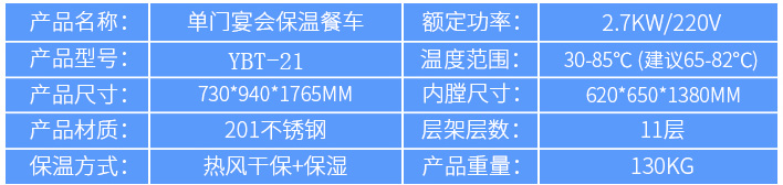 91好色先生TV保温不锈钢送餐车规格参数图片